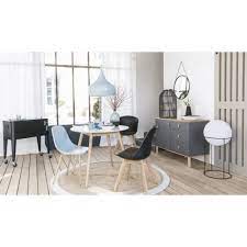 contemporary white chair fibule maisons du monde meuble maison du monde table a manger ronde table et chaises