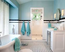 Houseandhomepics Black And White Tiles Bathroom White Bathroom Tiles Yellow Bathrooms