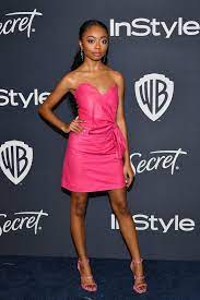 This is the most basic ish ever. The Fashion Court Auf Twitter Skai Jackson Skaijackson Wore A Pink Redvalentino Pre Fall 2020 Bow Dress To The 2020 Warner Bros Instyle Golden Globe Awards After Party Goldenglobes Https T Co Gsko4ljddy