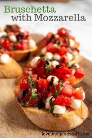 Bruschetta With Mozzarella Recipe Bruchetta Recipe Recipes Food