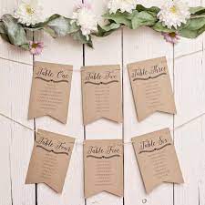 Floral Garland Design Wedding Table Plan Bunting By Peach Wolfe Paper Co Notonthehighstreet C Diy Wedding Table Plans Seating Plan Wedding Diy Wedding Table