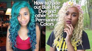Bleaching is a permanent hair dye solution and cannot be washed out. How To Fade Out Blue Hair Dye And Other Semipermanent Colors Offbeatlook Youtube