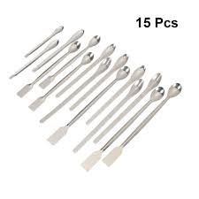 Maybe you would like to learn more about one of these? Hemobllo 15 Pcs Stainless Steel Lab Spoon Micro Lab Scoop Lab Spatula Reagent Laboratory Sampling Spoon