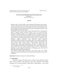 Check spelling or type a new query. Https Media Neliti Com Media Publications 195121 Id Kualitas Instrumen Tes Hasil Belajar Pdf