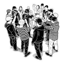 Pin By Chai Jeffery On Illustration Black White Mike Giant Archival Print Casual Art