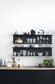 Étagère murale avec tiroirs stenstorp 60x37 49 € ikea. Des Etageres Noires Dans La Cuisine