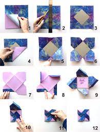 We have a lot of easy origami models for you to choose from. Here Are The Steps I Went Through To Make My Pinwheel Fold Card Comment Faire Un Origami Origami Facile Tutoriels De Fabrication De Cartes
