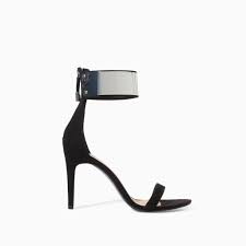 Ankle Strap Zara Black Sandals High Heel Sandal With Ankle Strap From Zara Sandals Heels Black High Heel Sandals Black Sandals Heels