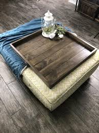 Ottoman Tray Oversized Wooden Ottoman Tray Large Wooden Ottoman Tray Square Coffee Table Tray Farmh Ottoman Tray Ottoman Coffee Table Tray Ottoman Coffee Table