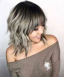 Medium hair color ideas shoulder length hairstyle for female in. Exceptional Full Fringe Medium Hairstyles For Women With Round Faces Trendy Hairstyles Medium Hair Styles Medium Length Hair Styles Hair Styles