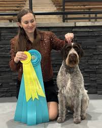title 🩵 We had the BEST time in Fargo, ND!! 🩵 Greta won Owner Handled  Best in Show #12 at the Fargo-Moorhead Kennel Club under Ms. Betty Nelson  Pollock. Greta also won
