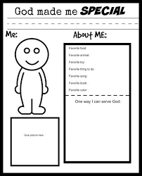 God Made Me Special Printable5 Bible Lessons For Kids Bible Lessons God Made Me