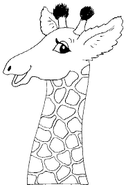 Desenho de girafa para colorir com instruções de cores. Pin Em Dibujos Para Colorear Para Ninos