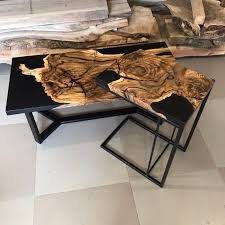 Black Dunes Of Mars Roottable Rivertable Epoxytable Walnuttable Blackresintable Epoxycoffeetable Epoxykit Resin Table Epoxy Resin Wood Wood Table Design