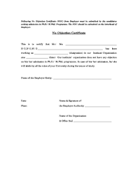 If you are writing a noc for a travel visa then your stay duration and purpose should be mentioned clearly. Noc For Phd Fill Online Printable Fillable Blank Pdffiller