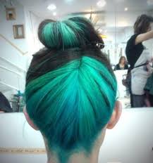 This content is not available due to your privacy preferences. Aqua Bun Hairstyles How To Hair Styles Green Hair Teal Hair