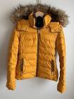 DOWN JACKET WITH FAUX FUR HOOD MUSTARD - 8073/224 Zara