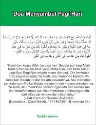 Doa Pagi Hari Sesuai Anjuran Rasulullah Latin Arab Dan Arti