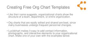 Free Organization Chart Template Library