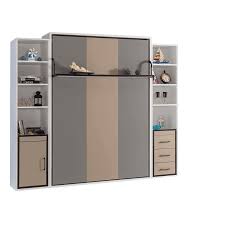 En plus du couchage, vous pouvez opter pour une combinaison avec un bureau par exemple ou. Armoire Lit Escamotable Verticale 2 Places Pratix