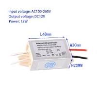 Ultra-Thin Mini LED Driver Regulator AC120V 240V to DC 12V ...