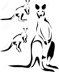Wallabies logo black bg copia2. Wallaby Logo Royalty Free Cliparts Vectors And Stock Illustration Image 10735849