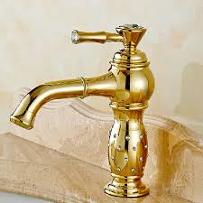luxury golden rotatable brass bathroom