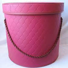 Hat Box Mid Century Hot Pink Vintage Hat Box 20 00 Via Etsy Vintage Hat Boxes Hats Vintage Vintage Pink