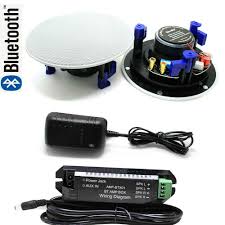 10w 5 bathroom kitchen home ceiling speakers amplifier wired moisture resistant. Herdio Bluetooth Ceiling Speakers 4 Inch In Wall Speaker White Roof Loudspeakers 160w Home Audio Speaker For Bathroom Kitchen Speakers Sets Aliexpress