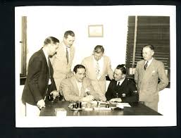 Max Baer & Jimmy Maloney 1935 Miami Boxing Press Photo Warren Weiner