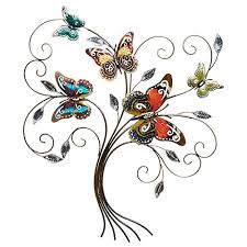 This beautiful paper butterfly wall art is perfect modern decor ideas for your home at cheap price and less efforts.you can hang it. Extra Large Colourful Metal Butterfly Home Decoration Wall Art 77cm Boxed Buy Online In Andorra At Andorra Desertcart Com Productid 56170798