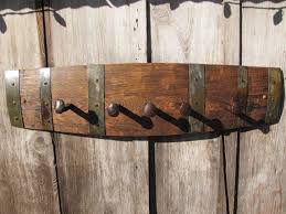 Some new pen styles, some old favorites, and all made from used bourbon barrels from your bourbon barrel keychain with secret space inside, made from your choice of bourbon barrel. Rustic Oak Wine Barrel Stave Railroad Spike Coat Rack 160 00 Via Etsy Wine Barrel Art Wine Barrel Crafts Barn Wood Projects
