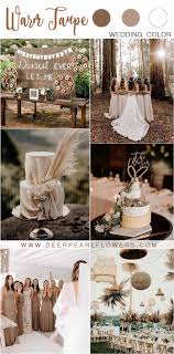 This hue can be incorporated into neutral bouquets or utilized when setting. Rustic Bohemian Fall Taupe Wedding Color Ideas Weddings Weddingcolors Fallwedding Bouquets We Taupe Wedding Colors Taupe Wedding Fall Wedding Decorations