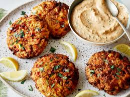 Air Fryer Crab Cakes With Chipotle Sauce Recipe Food Network Recipes Crab Cakes Food