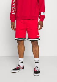 Check out our nba shorts selection for the very best in unique or custom, handmade pieces from our shorts shops. Mennace Taped Basketball Shorts Red Rot Zalando De