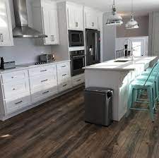 However, keep in mind that larger flooring patterns can sometimes actually visually expand a room. 10 Kitchens With Vinyl Plank