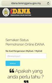 Permohonan dana terengganu 2021 cara mohon idana online. Cabm Bettermalaysia On Twitter Terengganu Link Rasmi Untuk Pendaftaran Dan Semakan Status Dana Raya 2018 Https T Co 6gqr4avwml