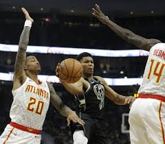The atlanta hawks and milwaukee bucks meet in the nba. Bucks Roll 144 112 In Budenholzer S 1st Game Vs Hawks