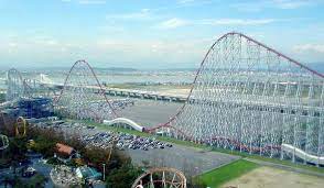 The Steel Dragon Roller Coaster In Nagashima Spa Land Amusement Park In Mie Prefecture Japan 318 Scary Roller Coasters Roller Coaster Fastest Roller Coaster