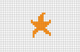 My cross stitch patterns are compatible with the pattern keeper app. Starfish Pixel Art Pixel Art Pattern Pixel Art Pixel Art Design