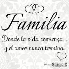Familia Donde La Vida Comienza Y El Amor Nunca Termina Etsy Happy Sunday Quotes Spanglish Quotes Quotes