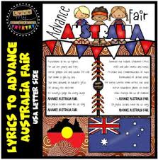 Advance Australia Fair Full Lyrics Usa Letter Size Advance Australia Fair Australian National Anthem Australia National Anthem