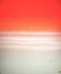釘町彰 – sea scape-red shore（日本画 10号） - 画廊アートエミュウ - Art EMY