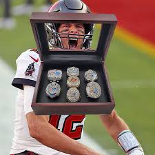 7 pcs tom brady championship ring !! 2021 Tom Brady 7 Championship Rings Set With Box Ring Of Champ In 2021 Tom Brady National Football League Championship Game