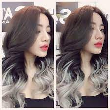 Dark Brown Hair With Silver Ends Hair Colors Ideas Ombre Hair Blonde Hair Styles Ombre Hair