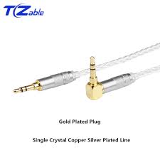Signal or positive (+) leg. Diy Headphone Cable 3 5mm Audio Jack 90 Degree Hifi Single Crystal Copper Plated Silver Wire Stereo Jack Adaptor Earphone Cable