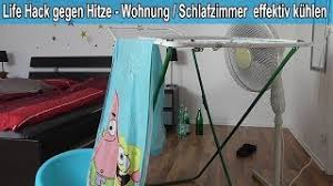 Noch praktischer ist es, wenn du deine frisch gewaschene wäsche aufhängst. Schlafzimmer Wohnung Runter Kuhlen Mit Selbst Gemachter Klimaanlage Tipps Gegen Die Hitze Youtube