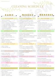 Printable Cleaning Schedule To Keep Your Home Neat Tidy