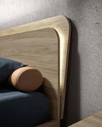 Testata letto in legno teak: Glow Letto Matrimoniale Con Led Su Testiera Legno Mab Home Furniture