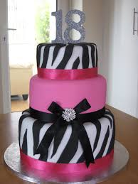 18th Birthday Black And White Cake Design Lauras 18th Black And Pink Zebra 18th 18th Birthday Cake Birthday Cake Girls New Birthday Cake